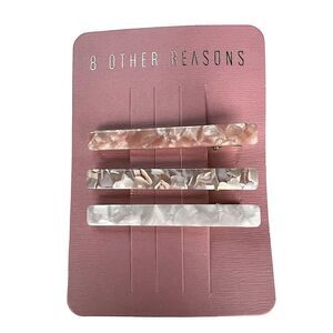 8 Other Reasons Resin Barrette NWT